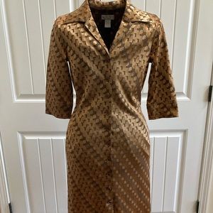 Metallic Vintage H&M Shirt Dress